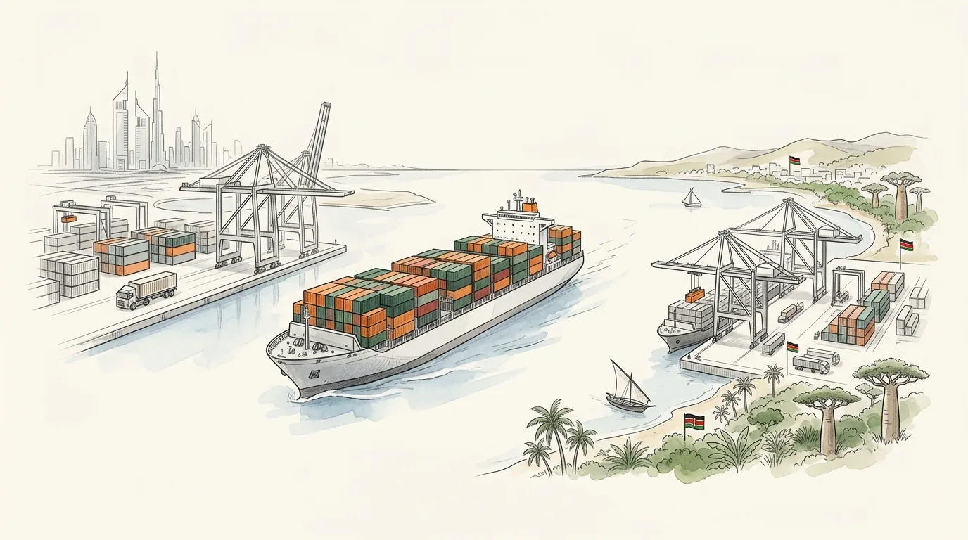 3. Sea freight from Jebel Ali to Mombasa - Shipping from Dubai to Kenya