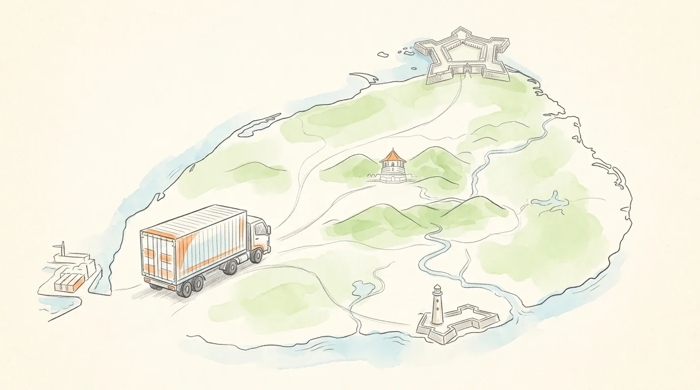 9. Cargo delivery to cities across Sri Lanka - Cargo from Dubai to Sri Lanka